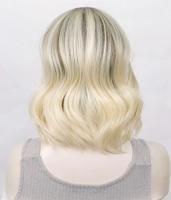Roxy | Blonde Wavy Bob Synthetic Lace Front Wig