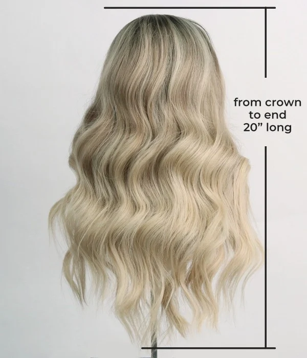 Charlotte | White Blonde Balayage Remy Human Hair Lace Front Wig