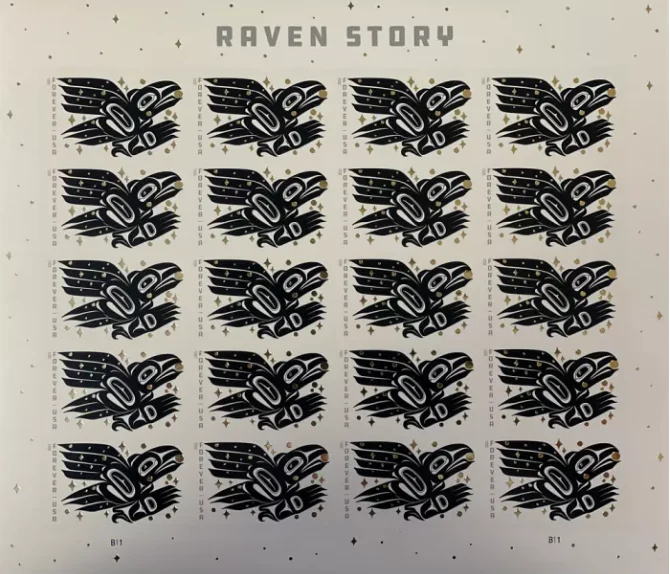 Raven Story Forever First Class Postage Stamps