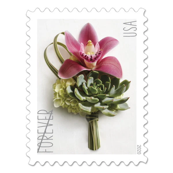 Contemporary Boutonniere Forever First Class Postage Stamps