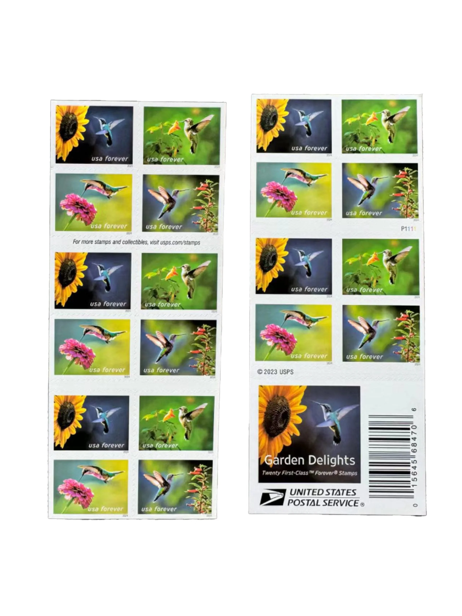 Garden Delights Hummingbird Forever Stamps