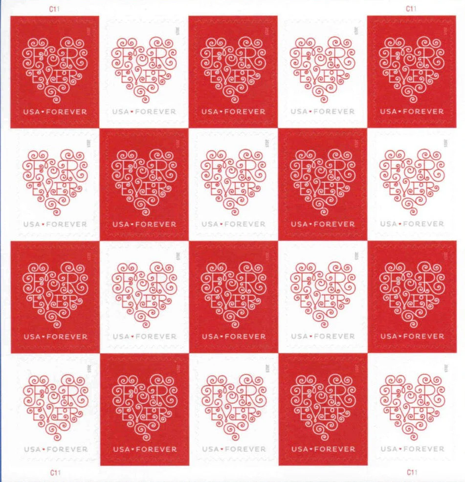 Red White Forever First Class Postage Stamps