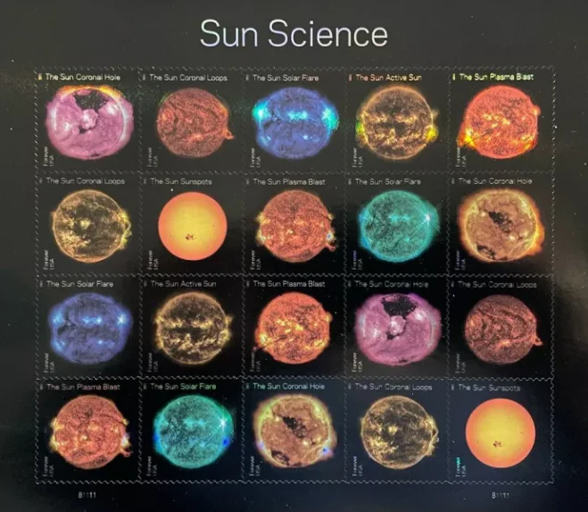 Sun Science Forever First Class Postage Stamps