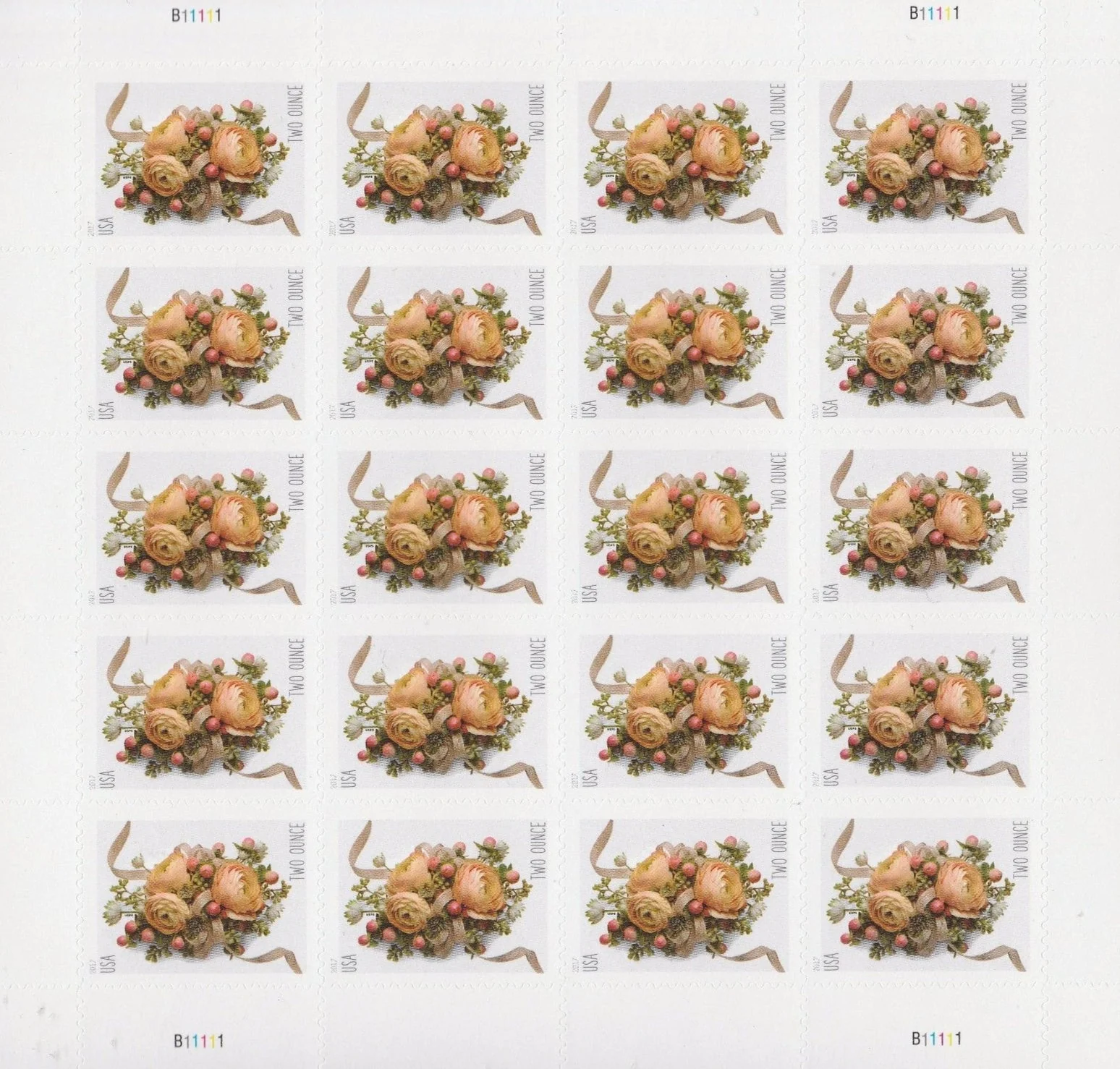 Celebration Corsage Two Ounce Forever First Class Postage Stamps
