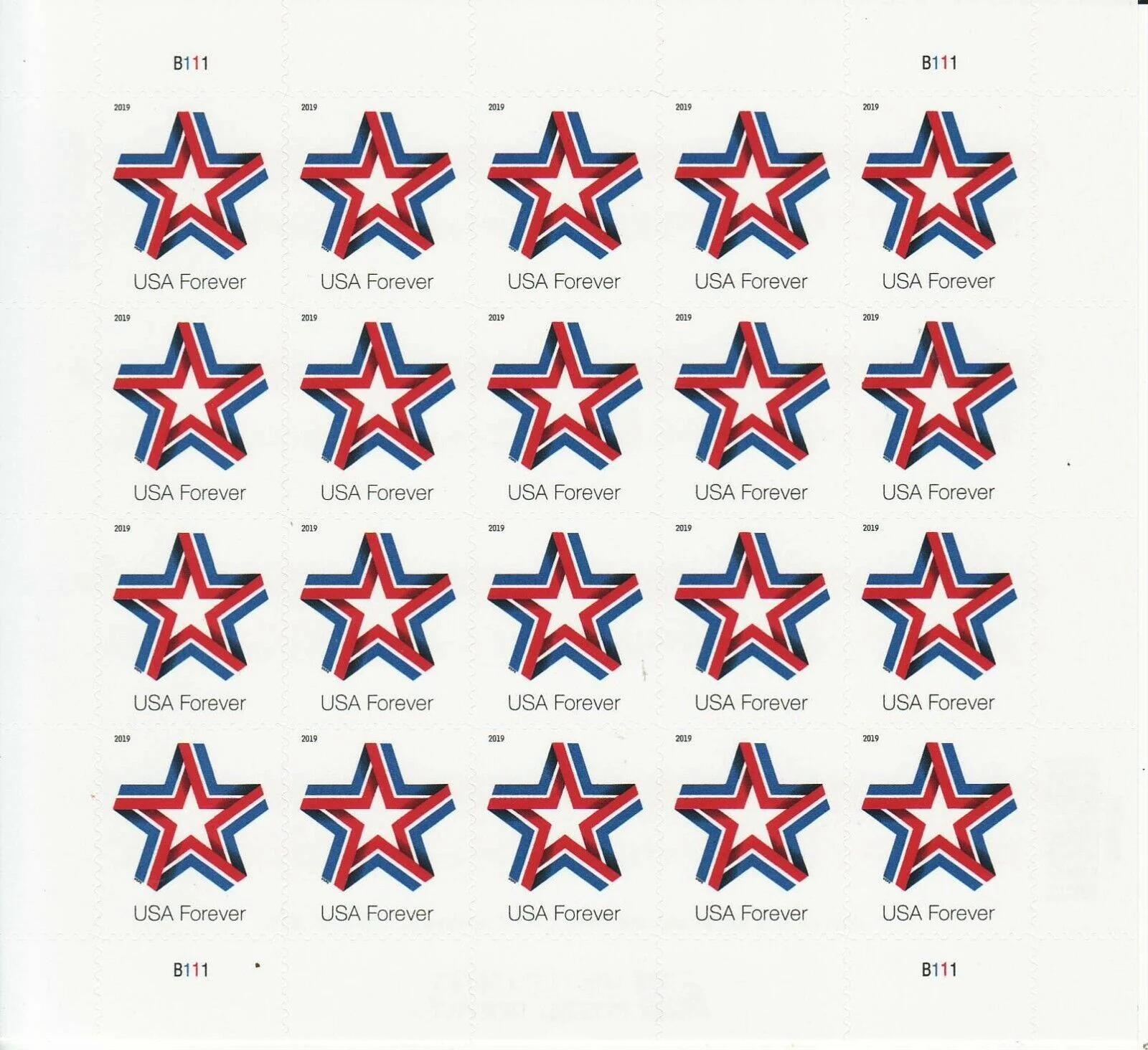 Star Ribbon Forever First Class Postage Stamps
