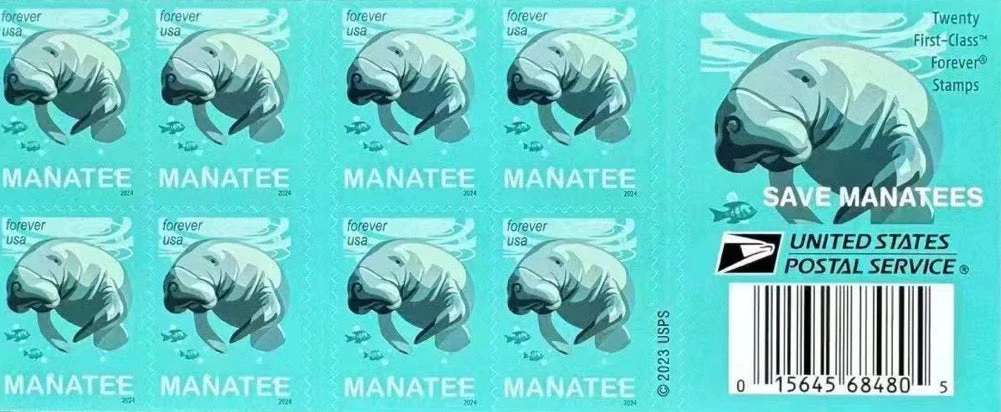USPS Save Manatees Forever Stamps