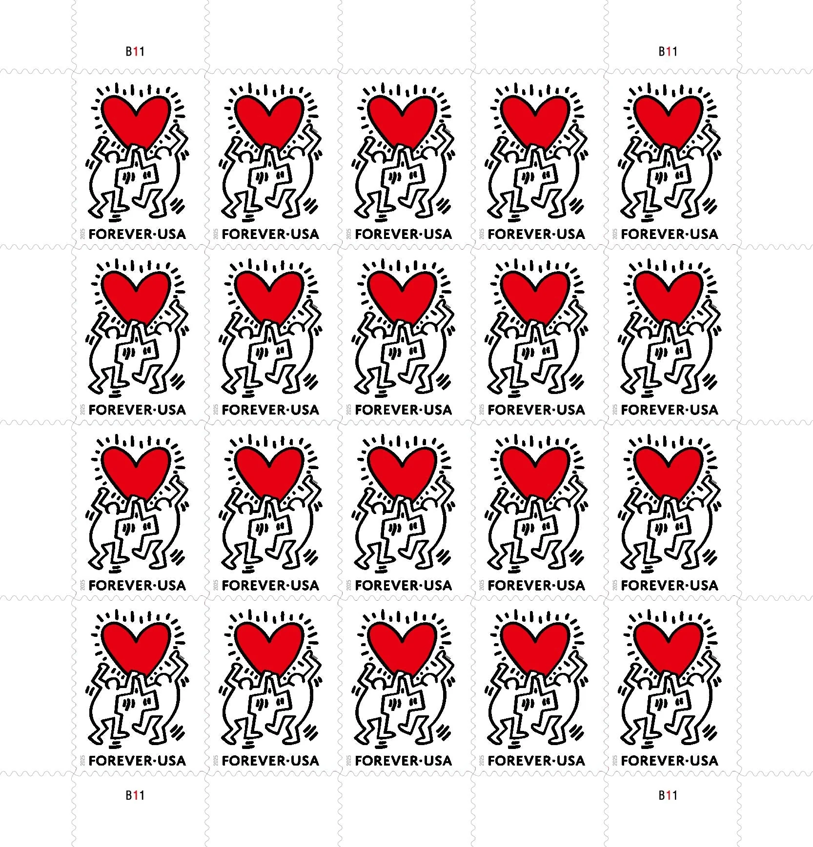 2025 Love Forever First Class Postage Stamps