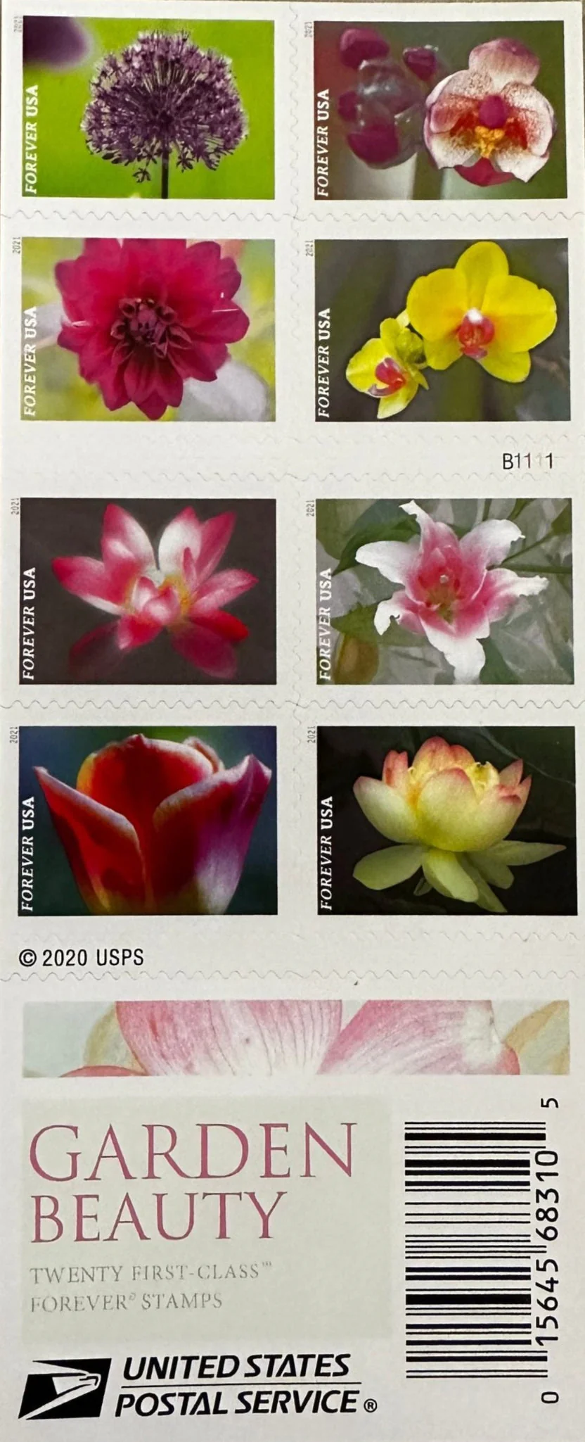 USPS Garden Beauty Forever First Class Postage Stamps