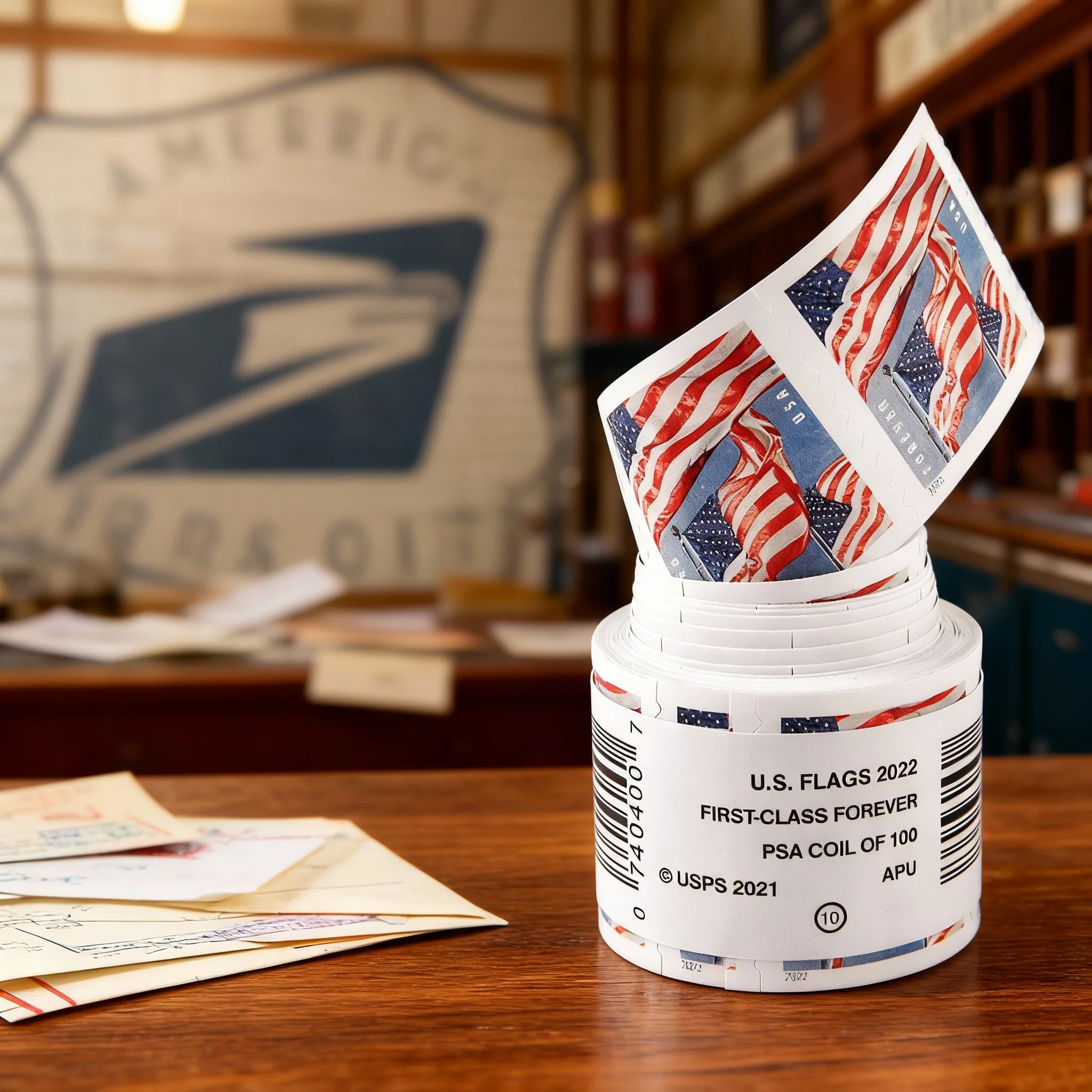 2022 US Flags Forever First Class Postage Stamps