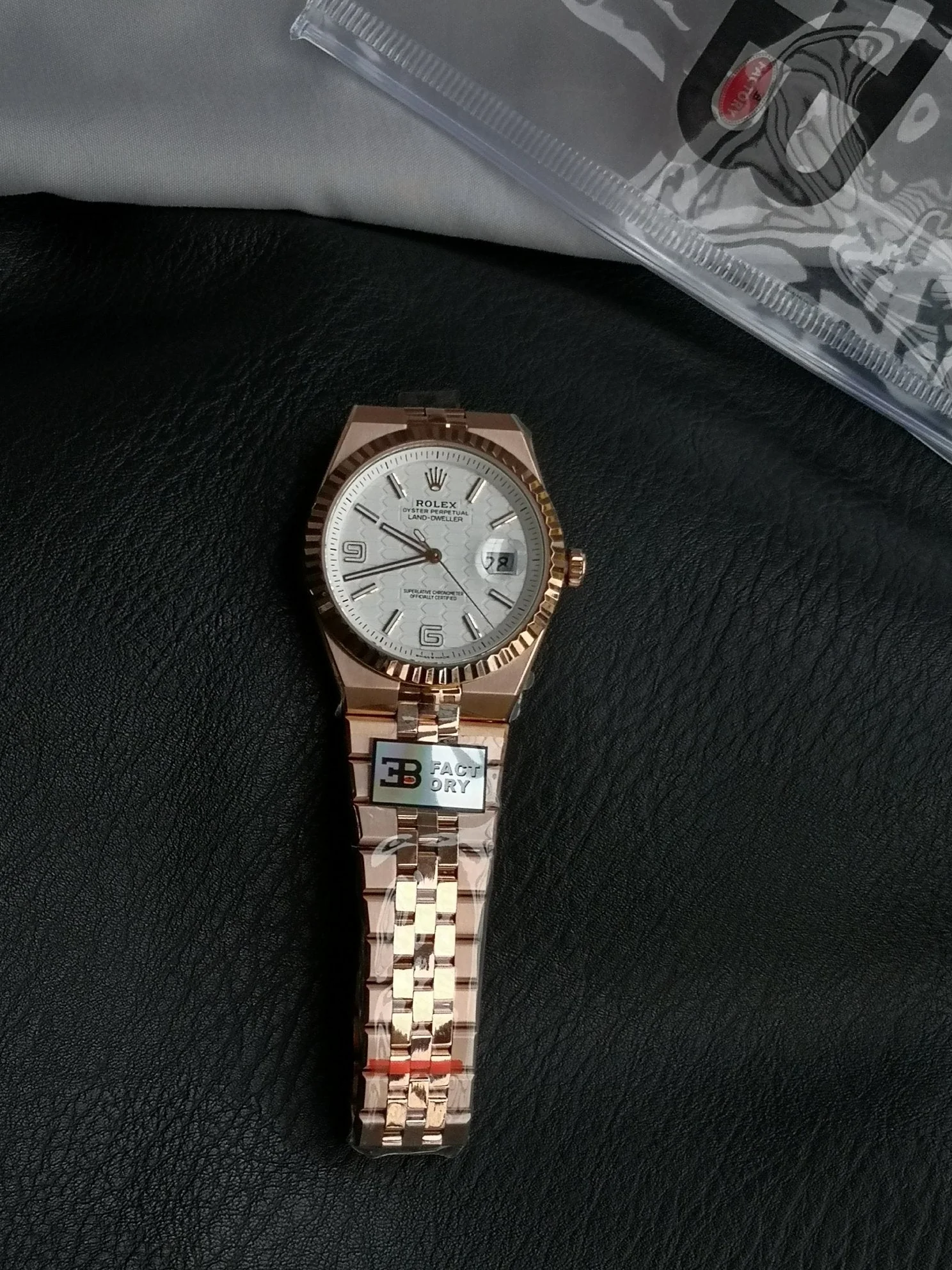 Rolex Land Dweller 40mm Pink Gold White