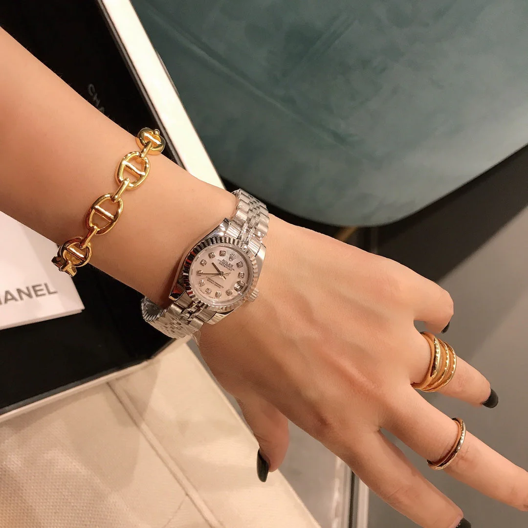 DATE JUST 28MM DIAMOND STUDDED