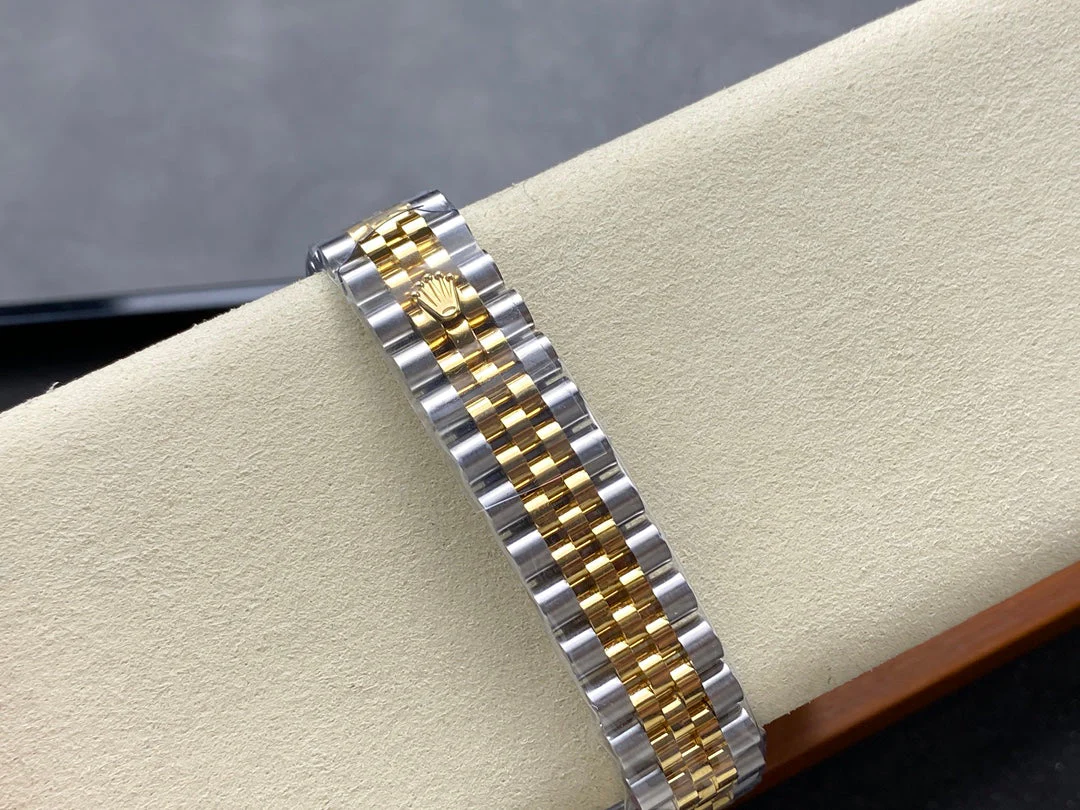 Datejust 31mm Yellow Gold Steel Diamond Bezel Dark Grey Dial