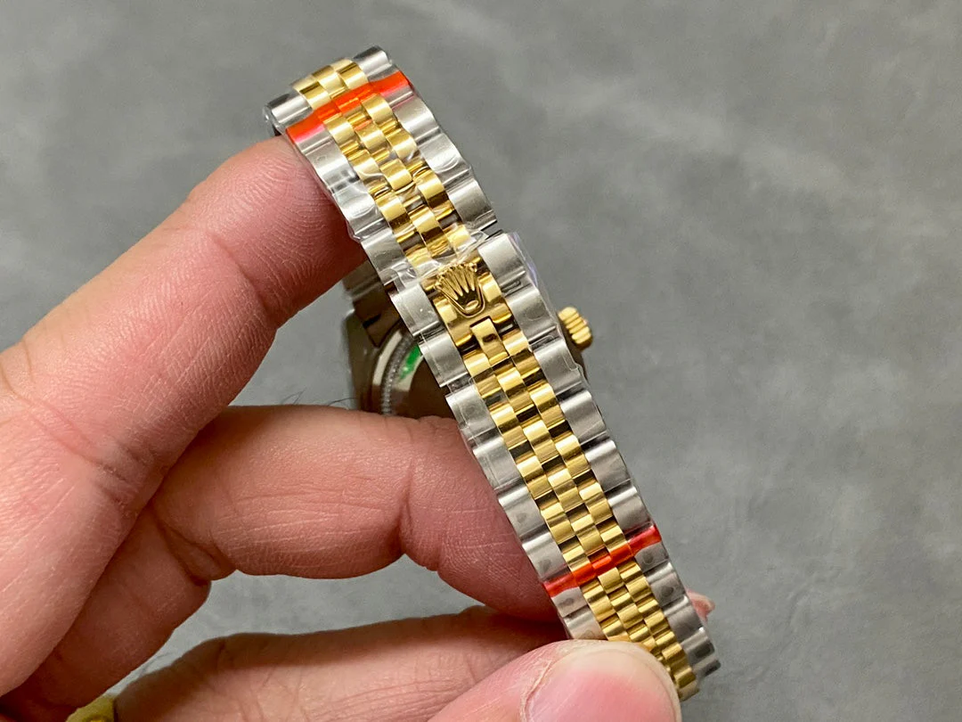 DATEJUST 28MM GOLD STEEL DIAMOND NUMERALS