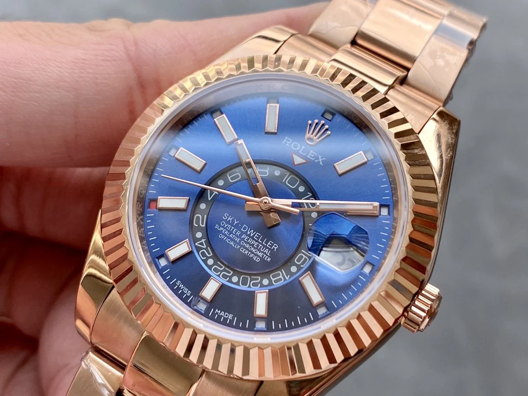 SKY-DWELLER ROSE GOLD 42 BLUE DIAL