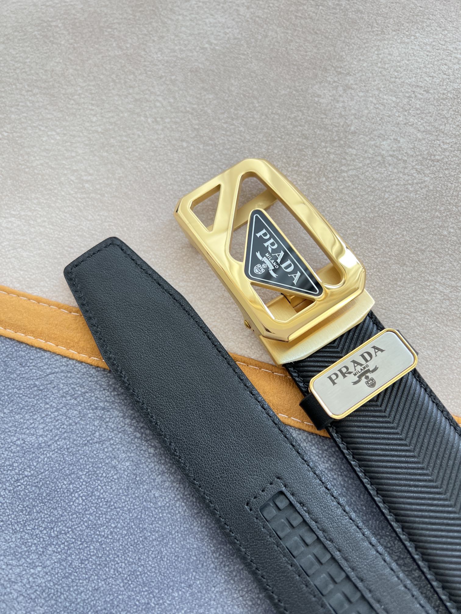 Prada Men Belt Width 3.5cm