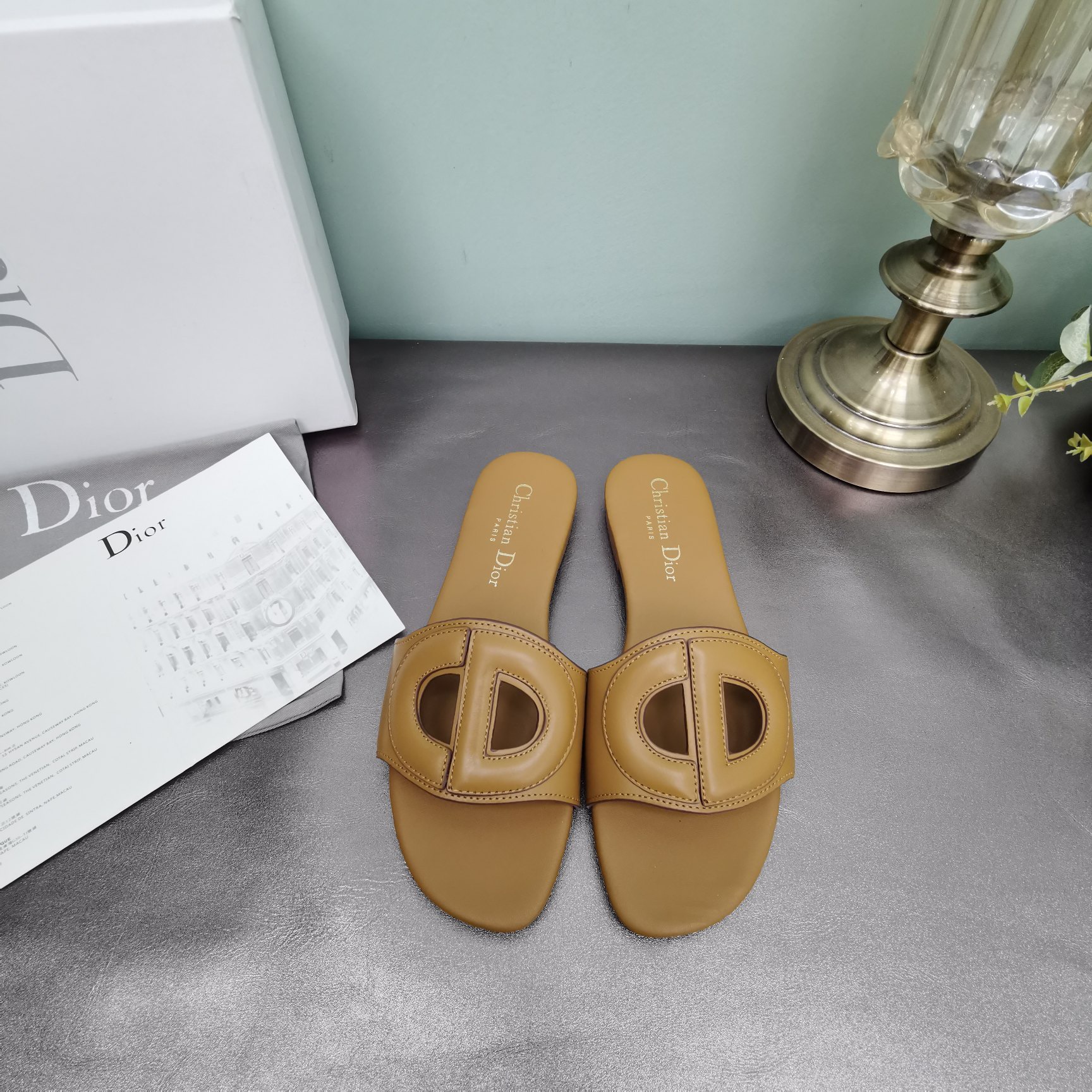 Dior D-Club Slippers Size 35-41 4-Color