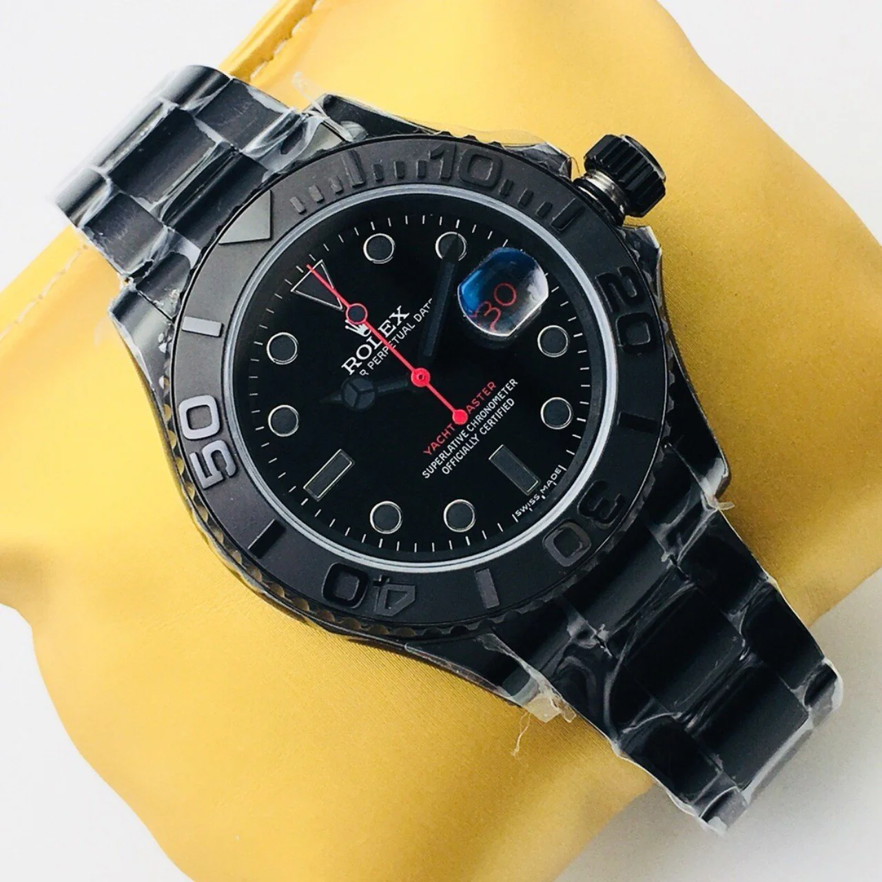 YACHT-MASTER 40 BLACK PVD RED TASTE