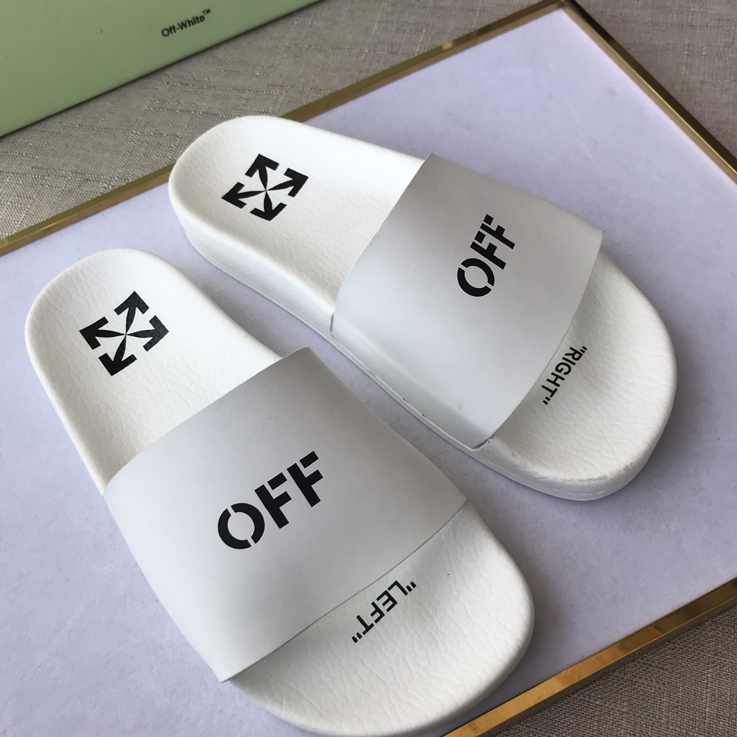 OFF White Mens Women Sandals Gr. 36-46