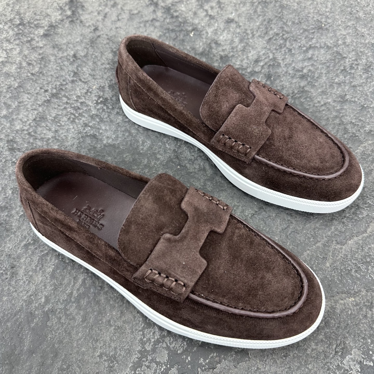 Hermes Job Unisex Loafers Size 35-46