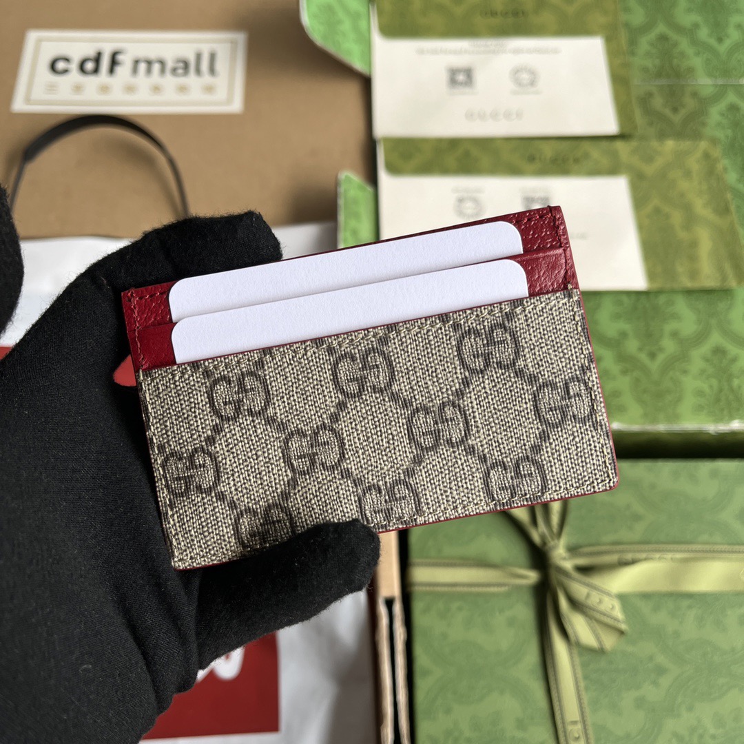 Gucci Kartenetui Mit GG Detail Size 11*7cm