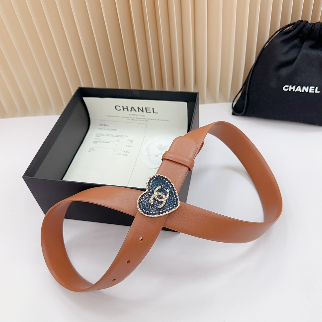 Chanel Women Belt Width 3cm