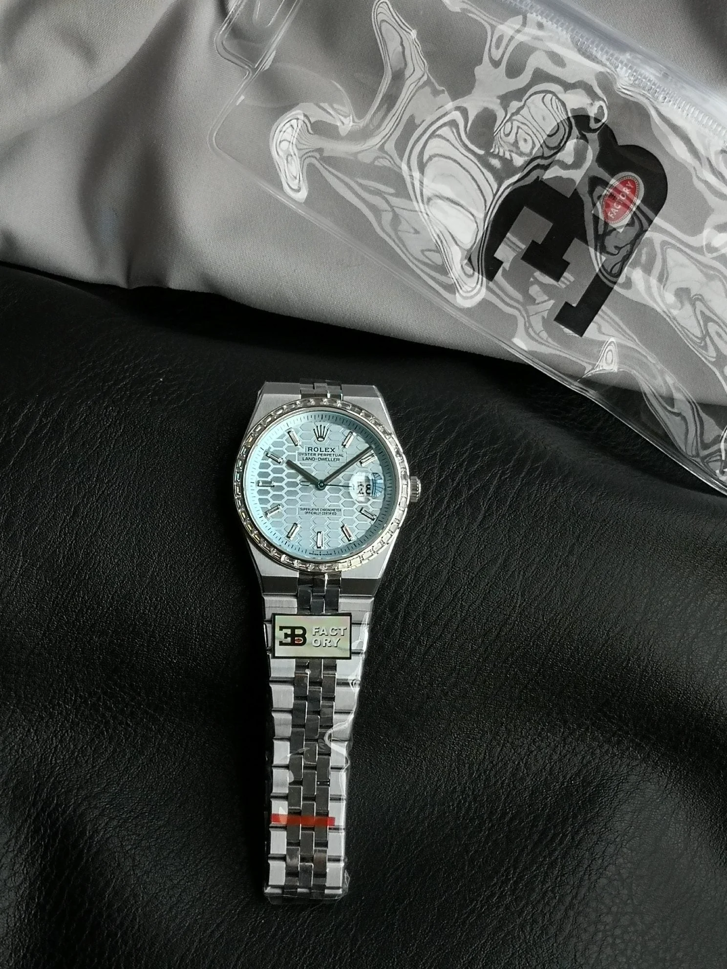 Rolex Land Dweller 40mm Silver Blue