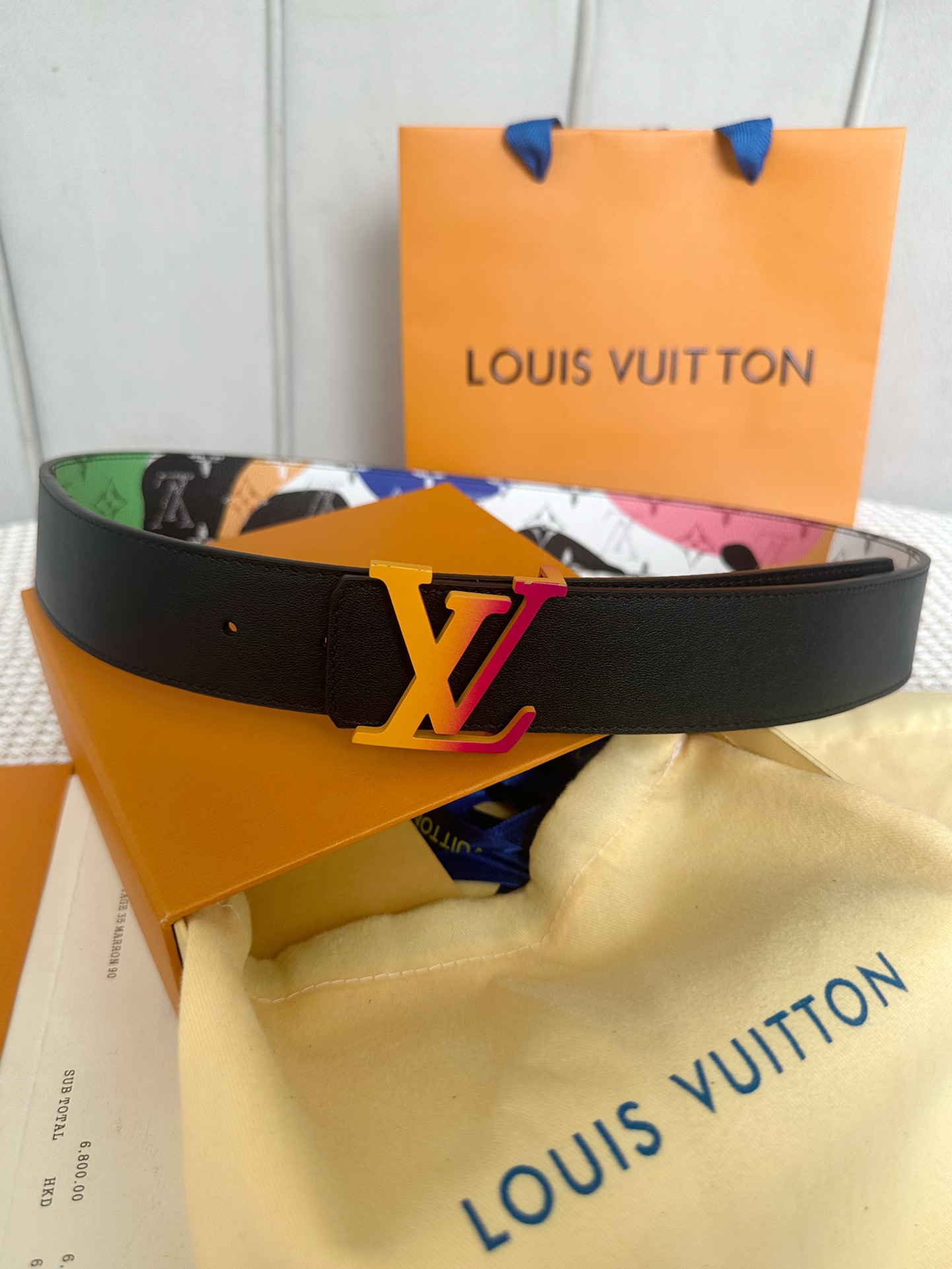 Louis Vuitton Men Belt Width 4cm