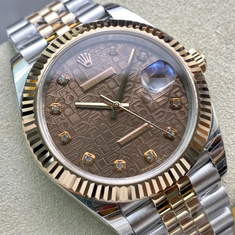 DATEJUST 41 TWO-TONE ROSE GOLD CHOCOLATE DIAL
