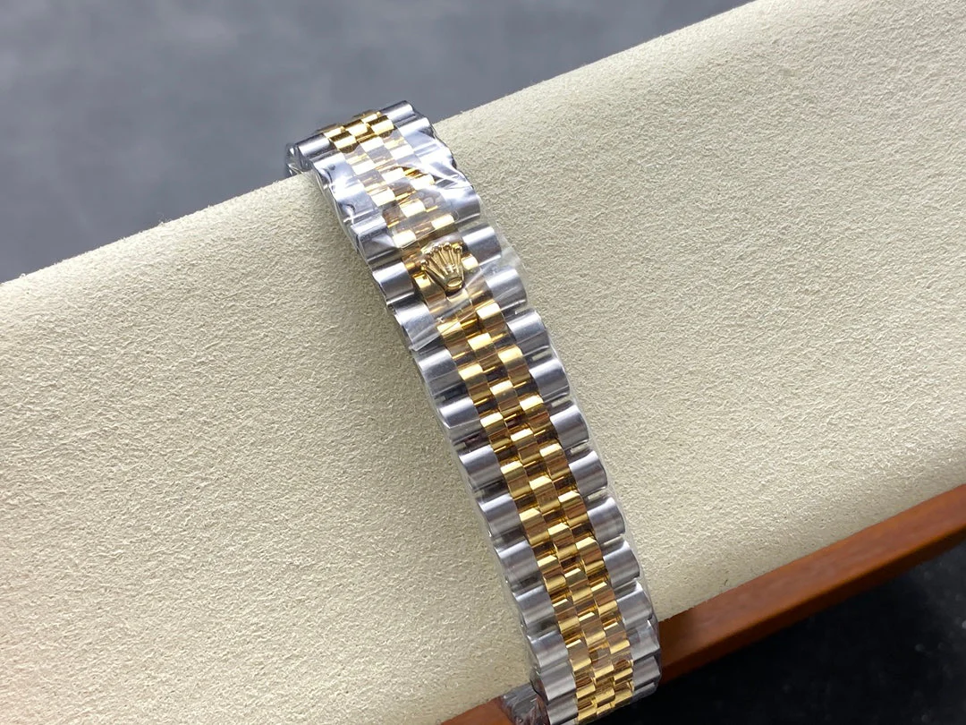 Datejust 31mm Yellow Gold Steel Diamond Bezel White Dial