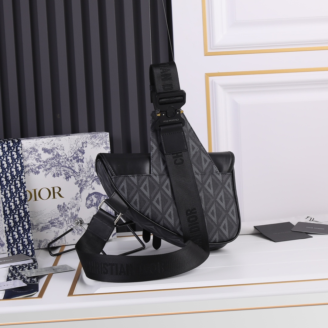 Dior 2022SS Pre-Fall Saddle Men Shoulder Bags 20*28.6*5cm