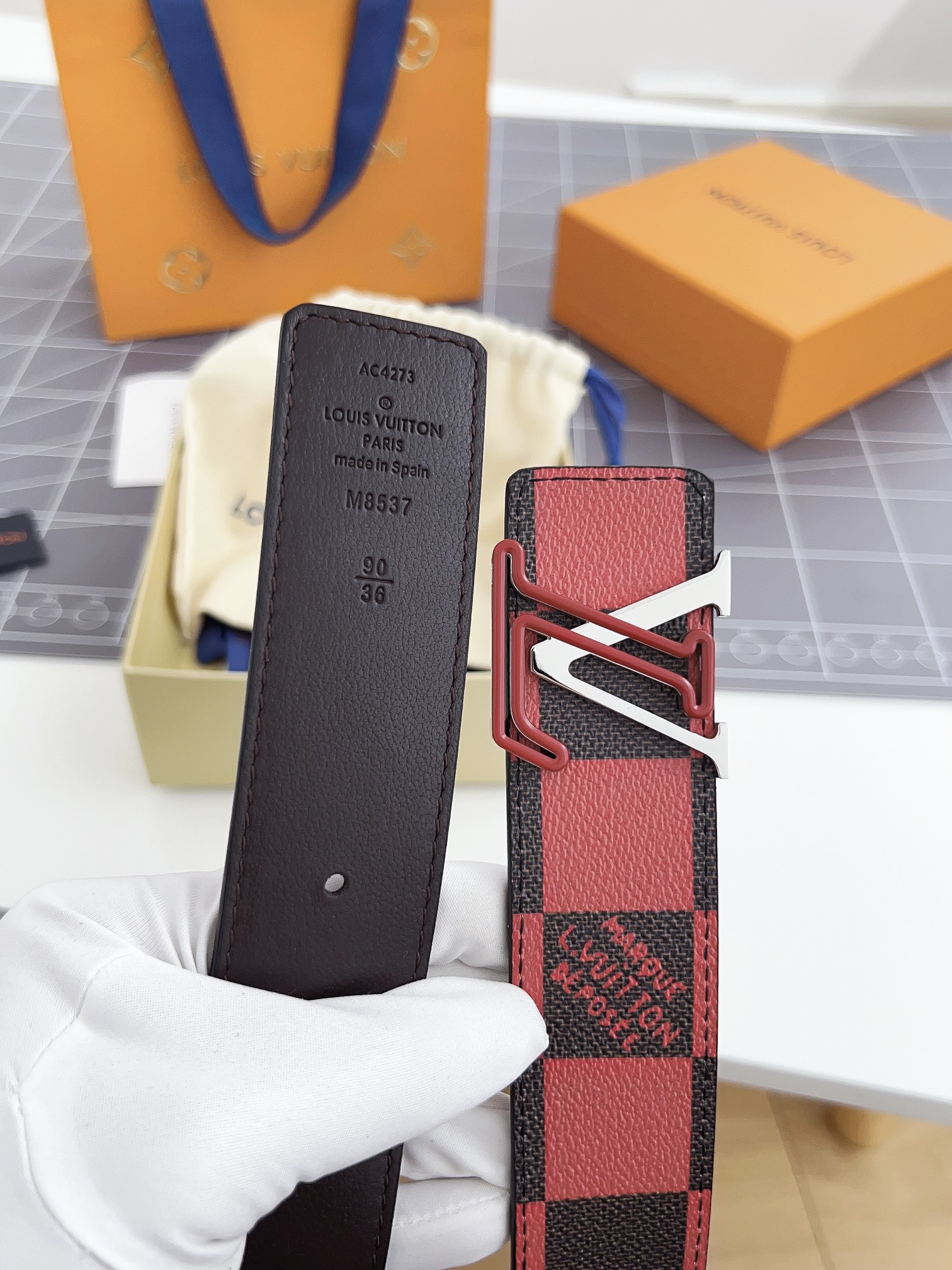 Louis Vuitton Men Belt Width 4cm