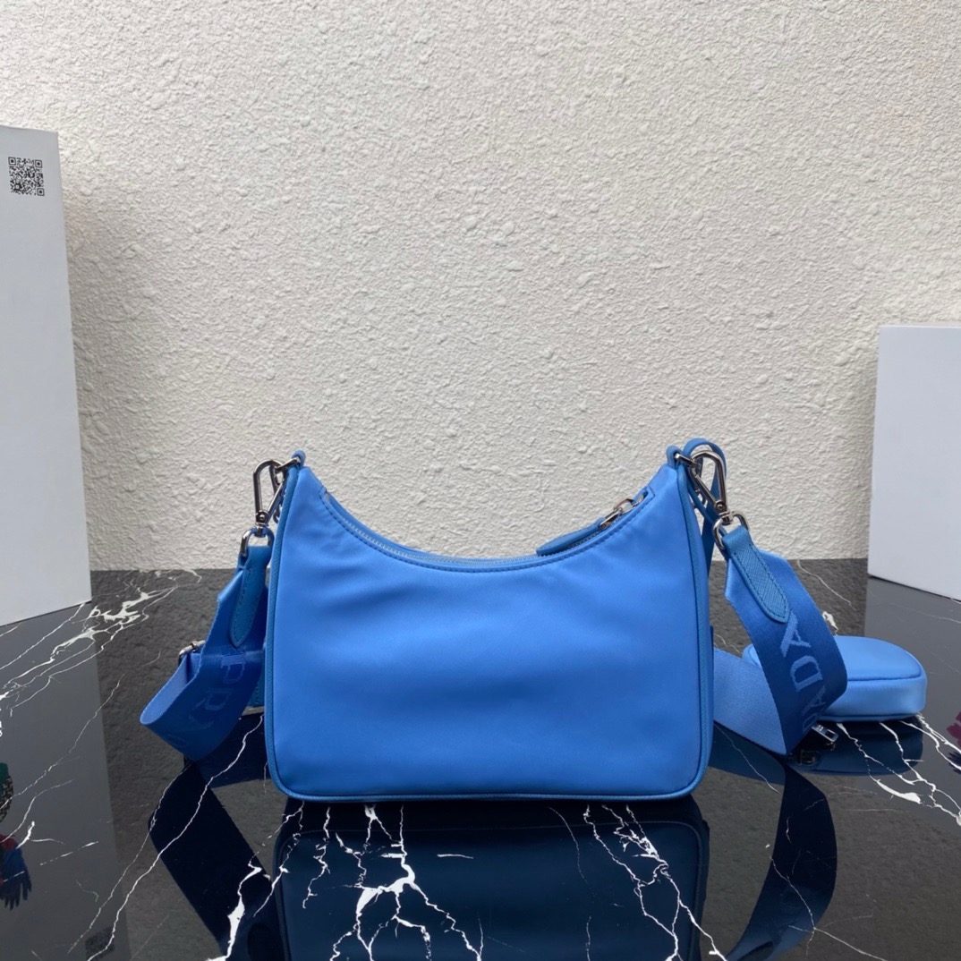 Prada 1BH204 Redition 2005 Women Bags Canvas 22*12*6cm