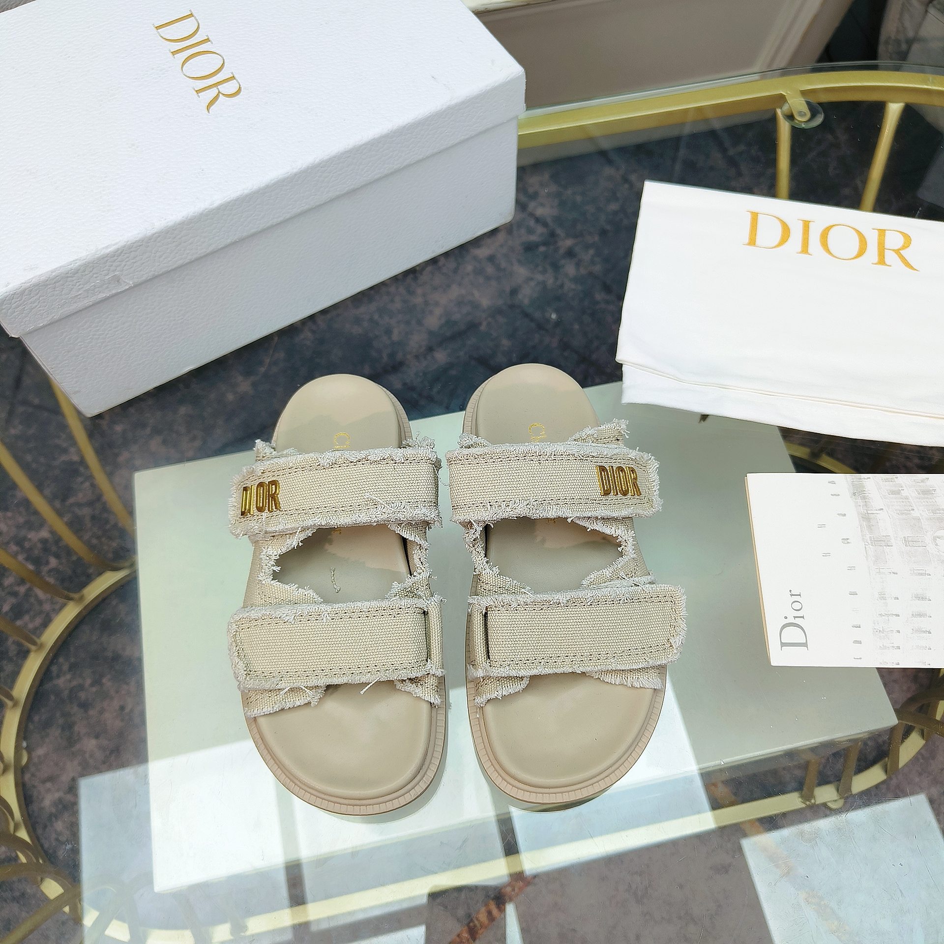 Dior Velcro Women Slippers Size 36-41