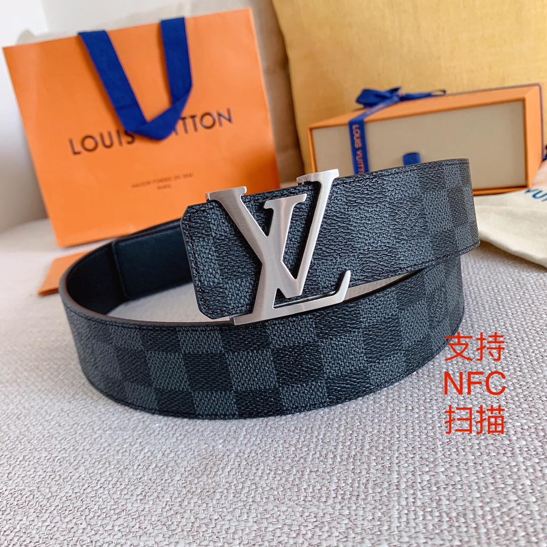 Louis Vuitton Men Belt Width 4cm