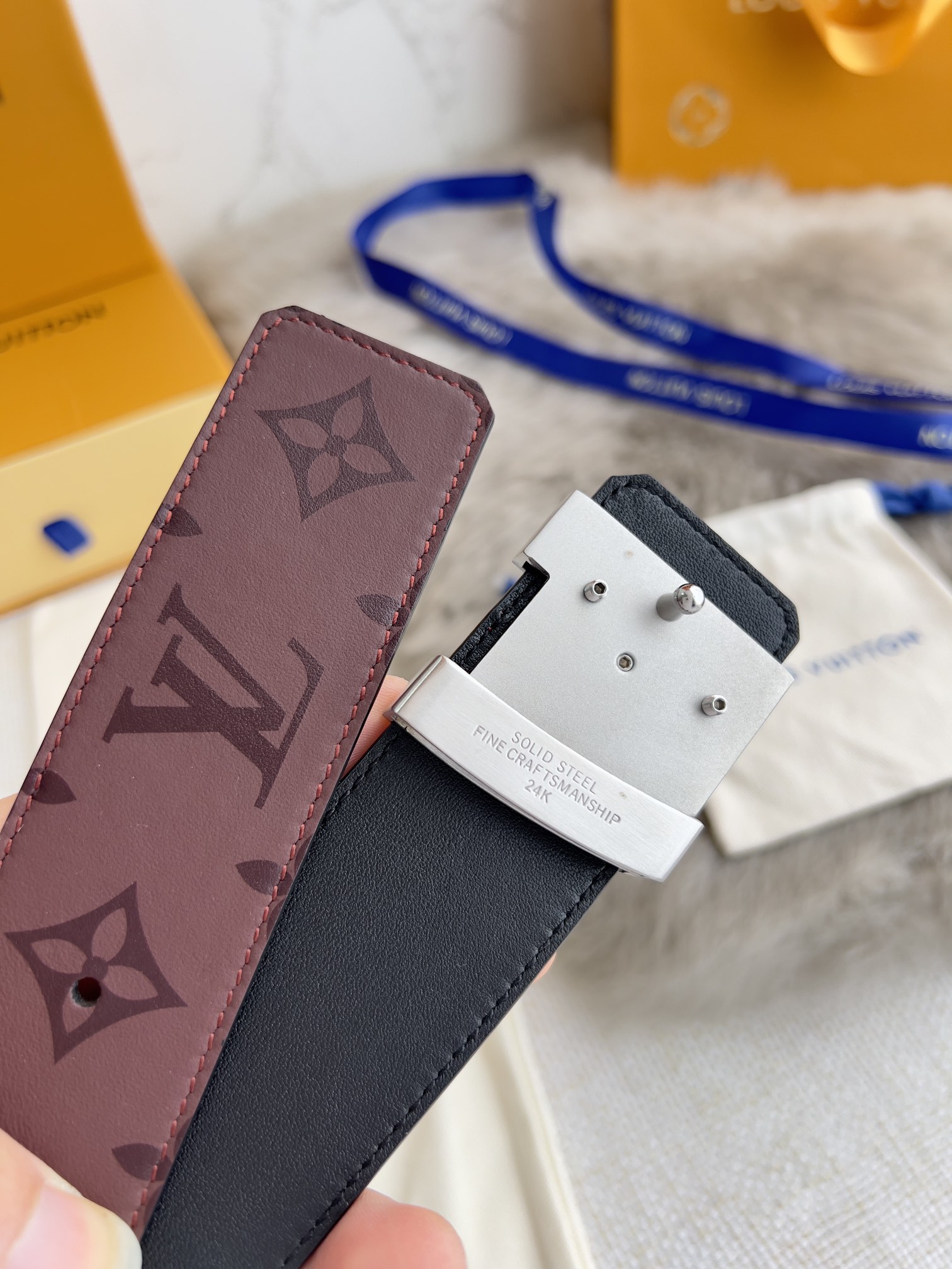 Louis Vuitton Men Belt Width 3.8cm