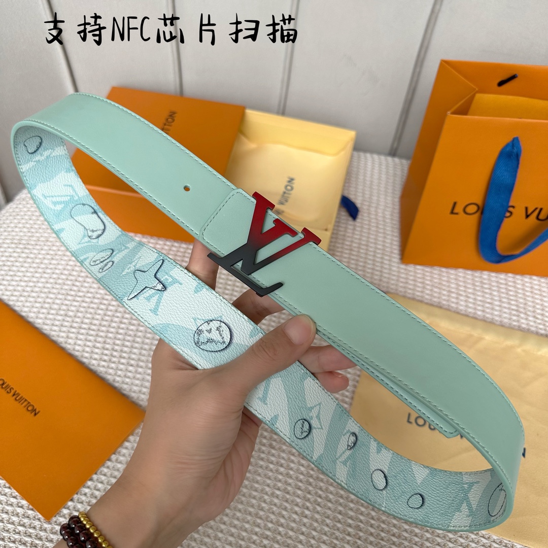 Louis Vuitton Men Belt Width 4cm