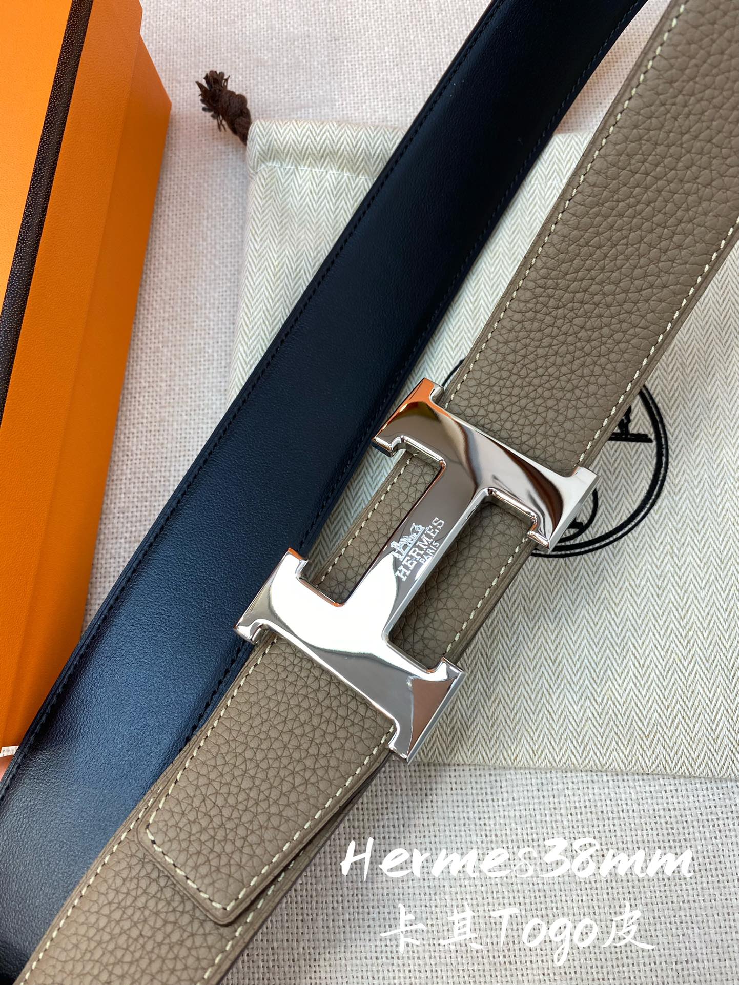 Hermes Men Belt Width 3.8cm