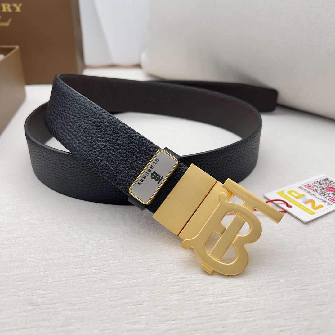 Burberry Men Belt Width 3.5cm