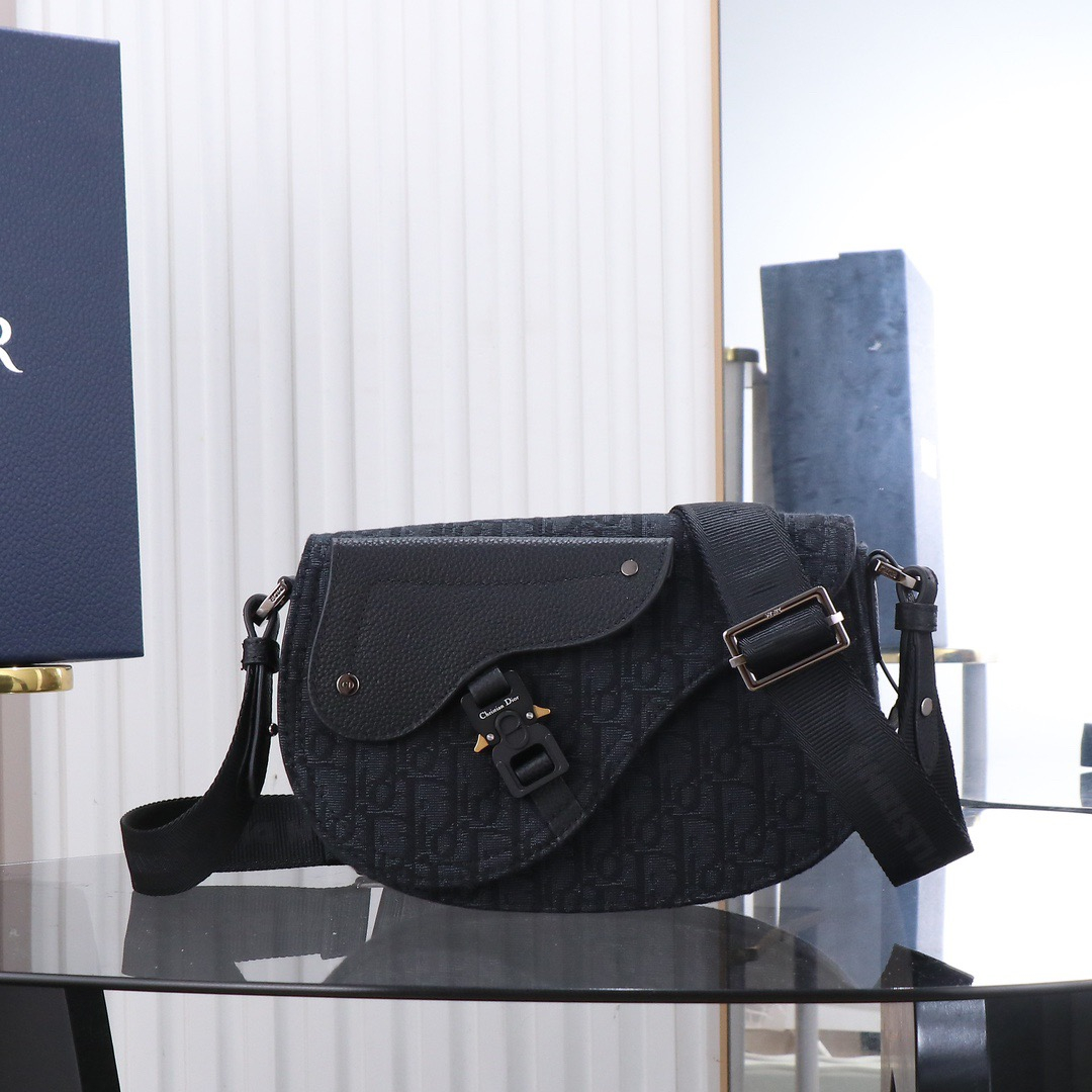 Dior Saddle Messenger Men Shoulder Bags Size 24.5*16.5*5.5cm