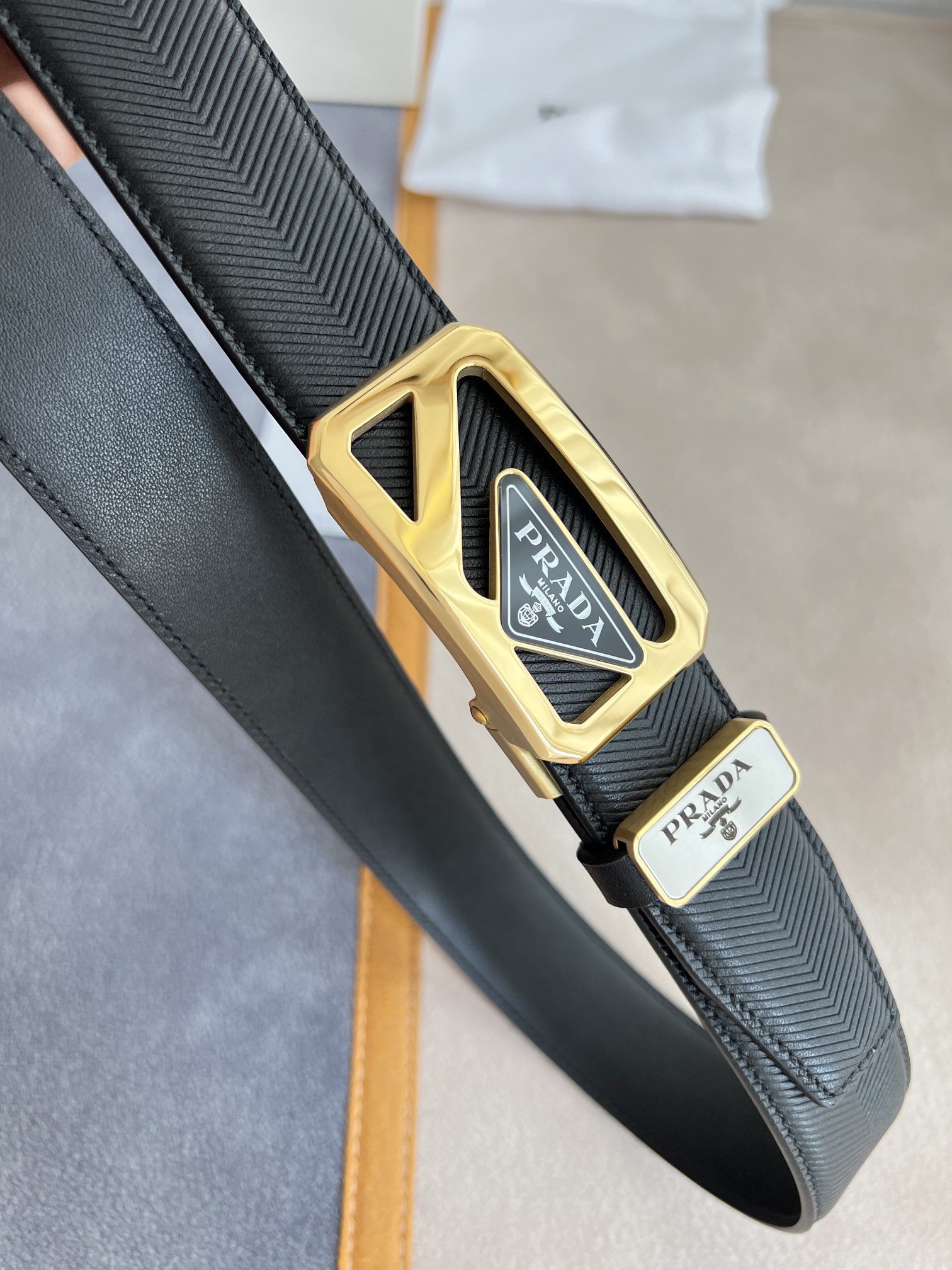 Prada Men Belt Width 3.5cm