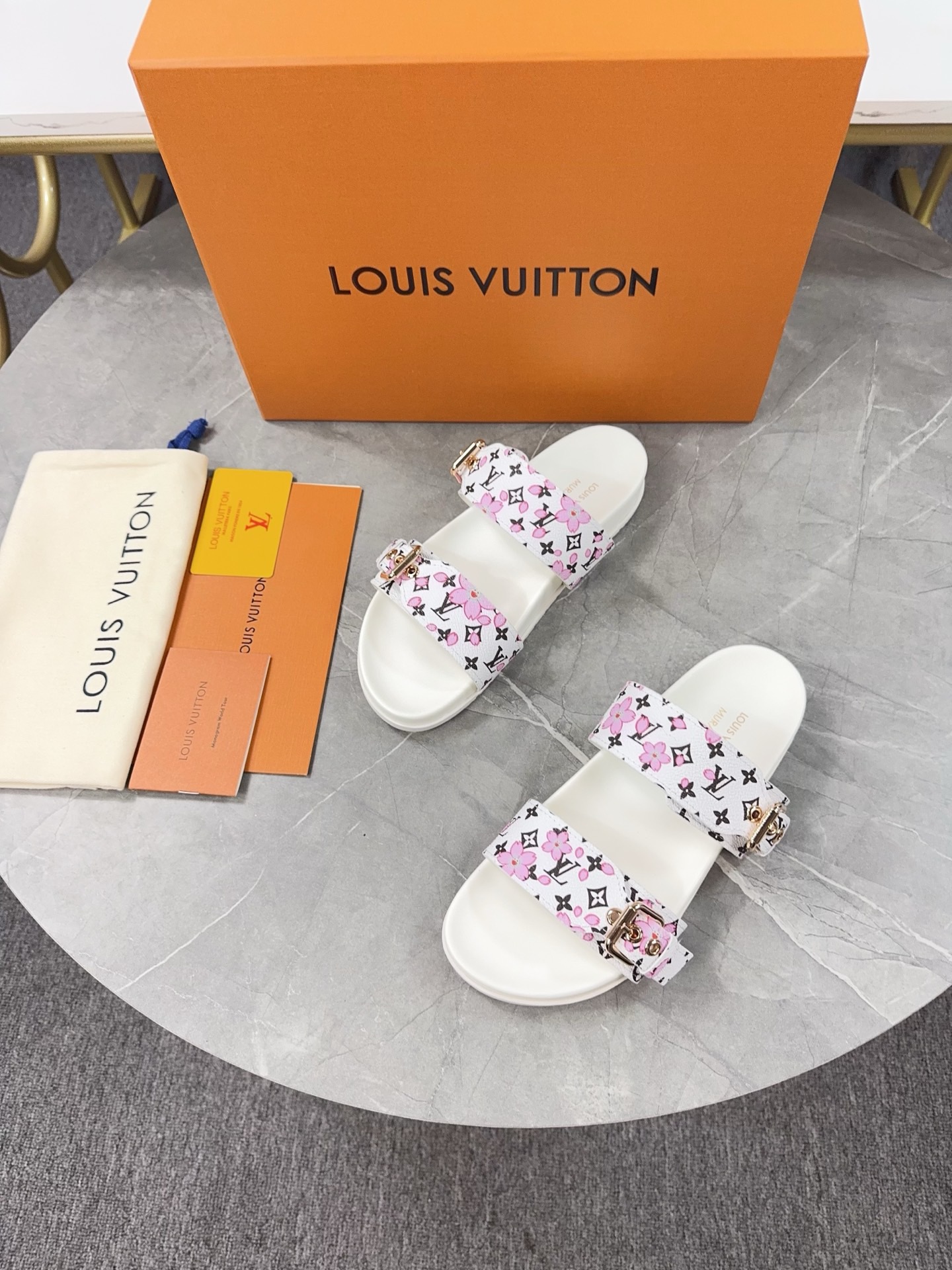 Louis Vuitton Pool Pillow Flat Comfort Slippers Size 36-46