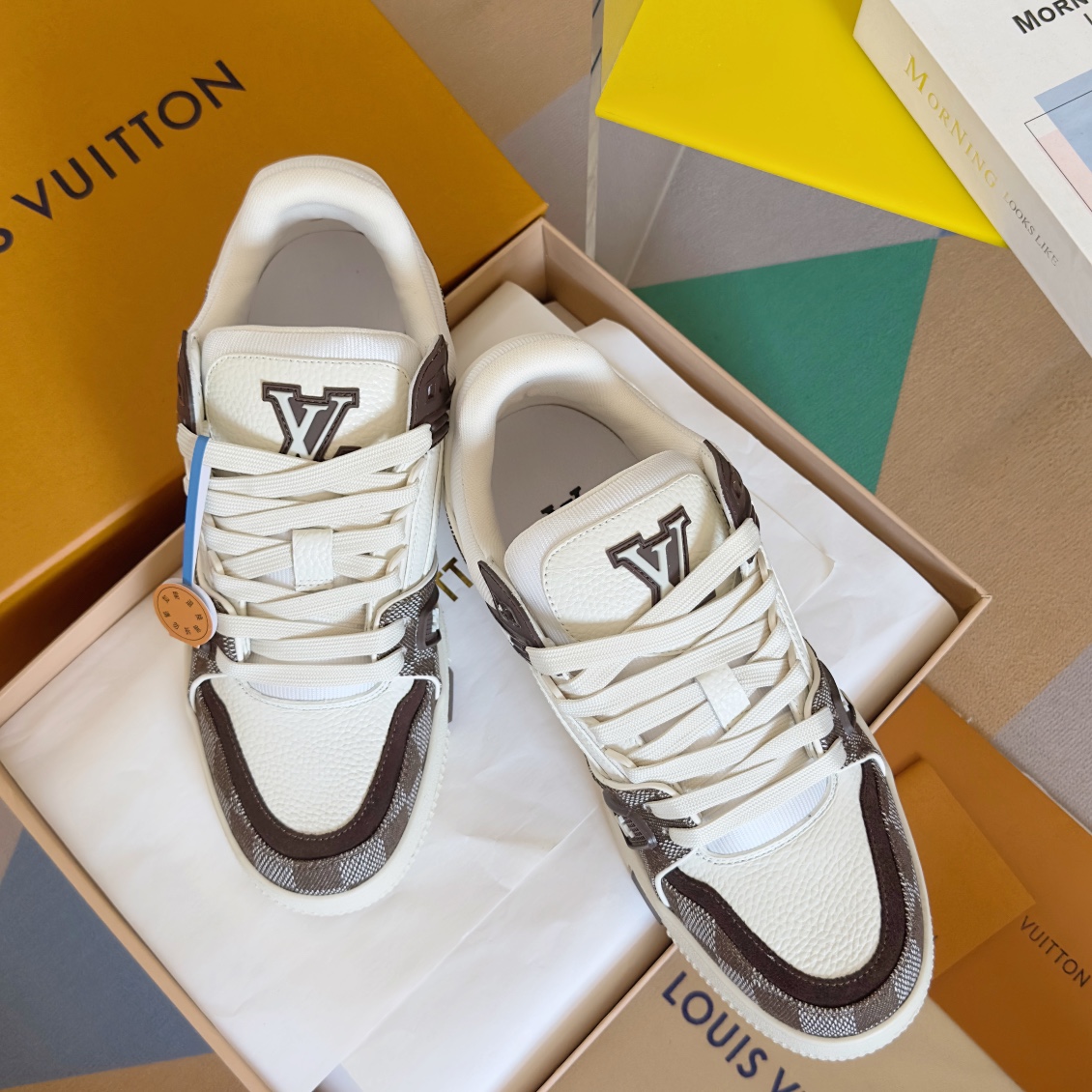 Louis Vuitton LV Trainer Damier New Men Sneaker Size 40-45