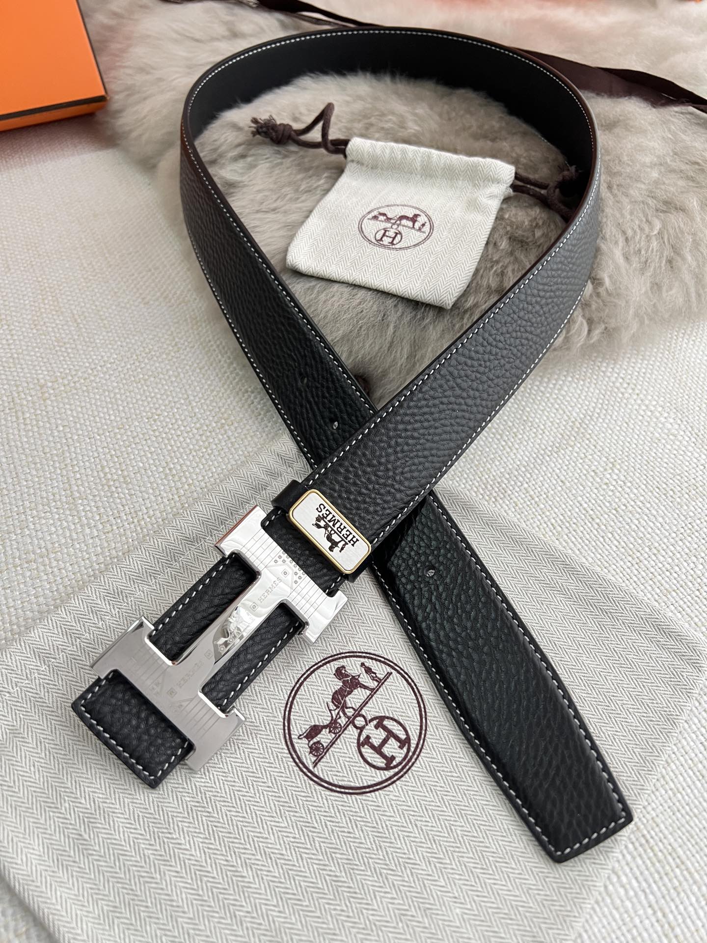 Hermes Men Belt Width 3.8cm