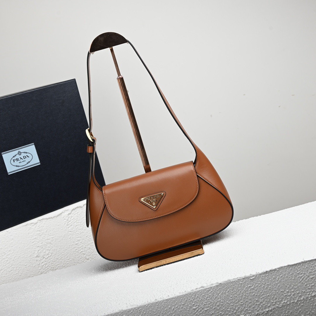 Prada 1BD358 Small Leather Shoulder Bags Size 25*15*5.5cm