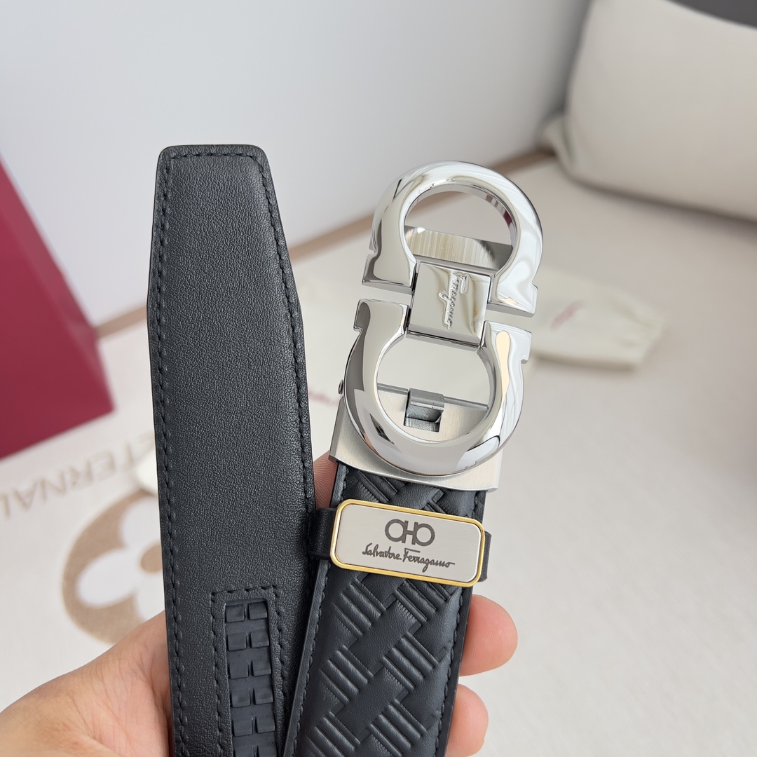 Ferragamo Men Belt Width 3.5cm