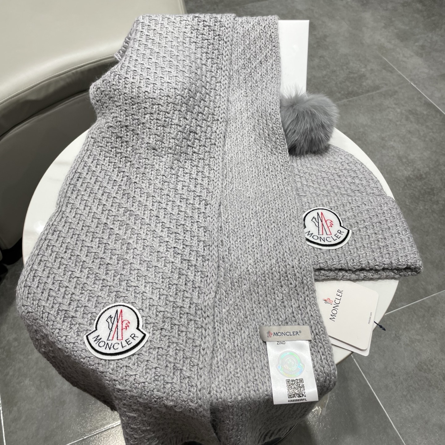 Moncler Knitted Hat+Scarf