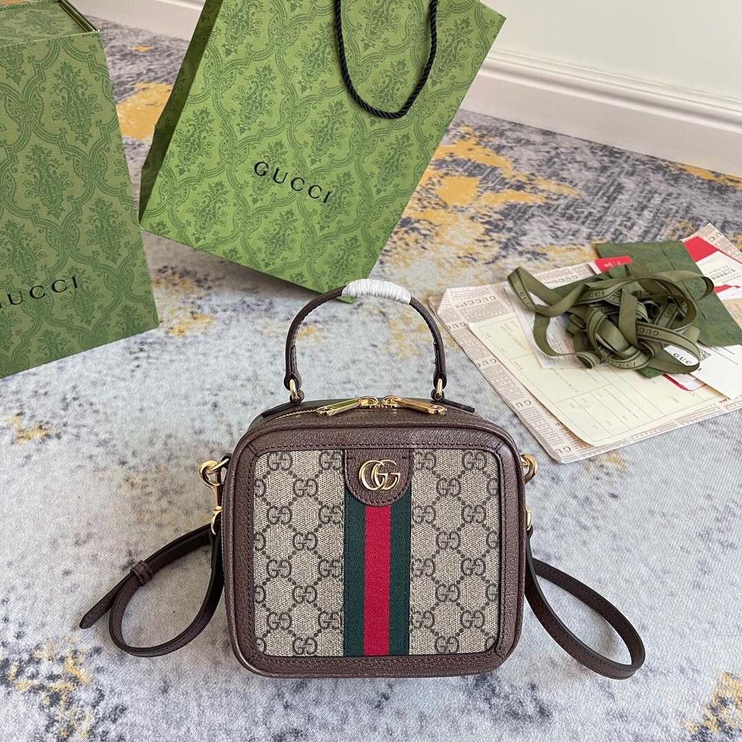 Gucci Ophidia GG Mini Shoulder Bags 17.5*16.5*9.5cm
