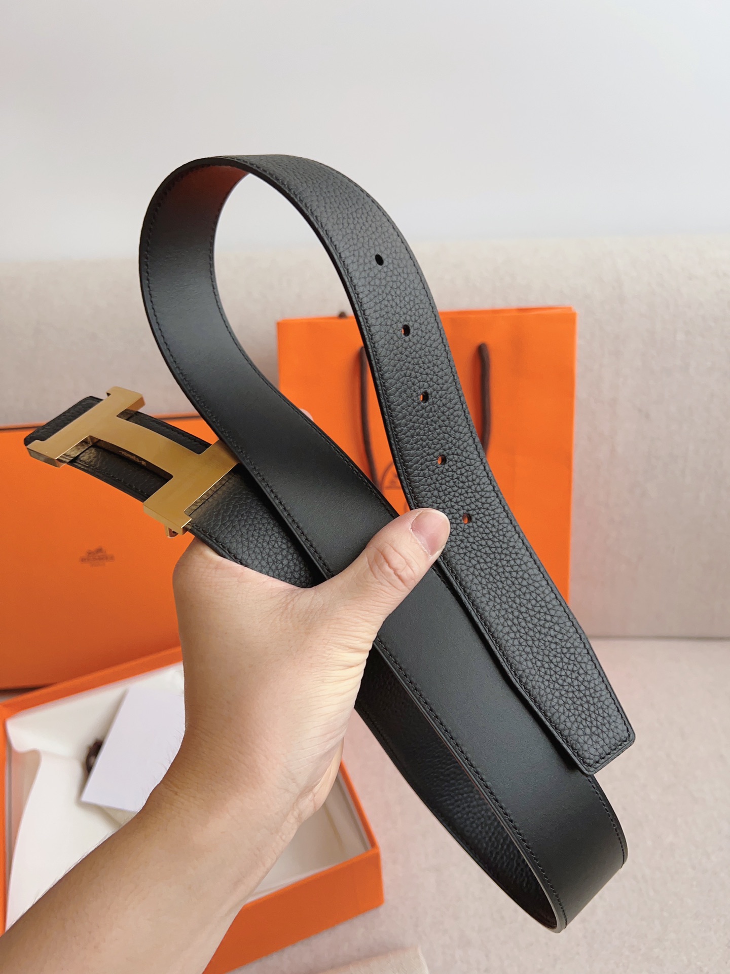 Hermes Men Belt Width 3.8cm