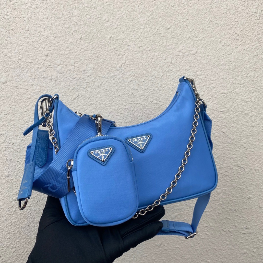 Prada 1BH204 Redition 2005 Women Bags Canvas 22*12*6cm