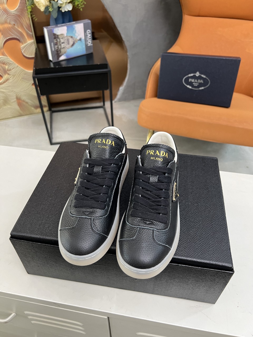 Prada Lane Deer Leather Sneakers Size 36-45